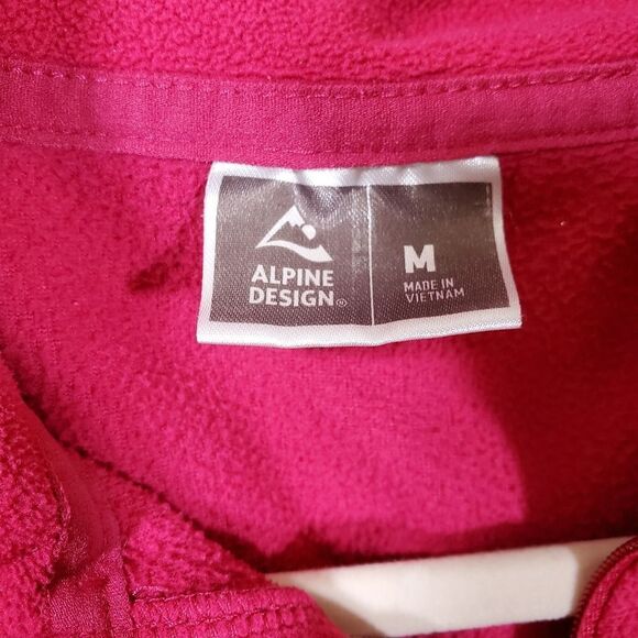 Alpine Design Softshell Fleece 1/4 Zip Solid Winter Pullover Gorpcore - Picture 3 of 9